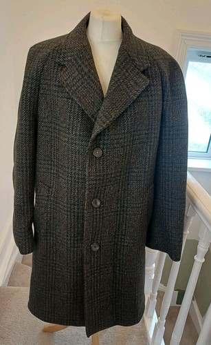 Dunn crombie tweed coat - tweed,