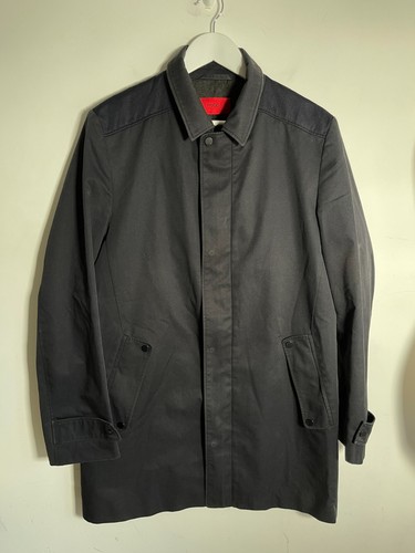 Hugo boss overcoat navy - boss, r