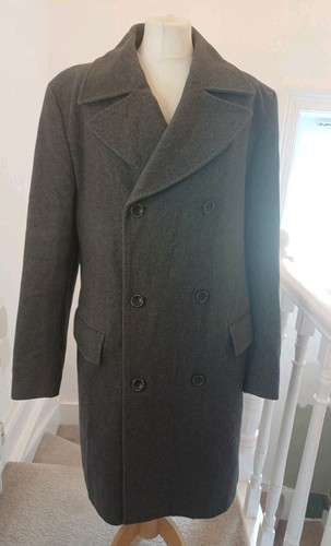 Daks wool coat mens size - wool,