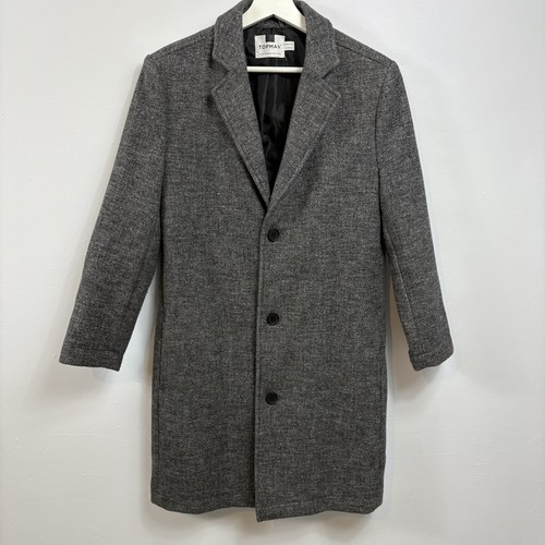 Topman coat mens size - size, grey