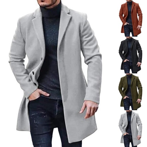 Mens woolen trench - woolen,