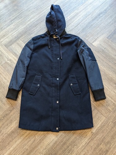 Esprit navy hooded - hooded, coat